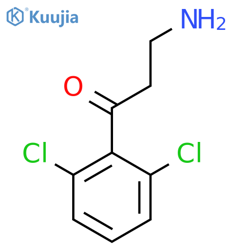 3-amino-1-(2,6-dichlorophenyl)propan-1-one structure