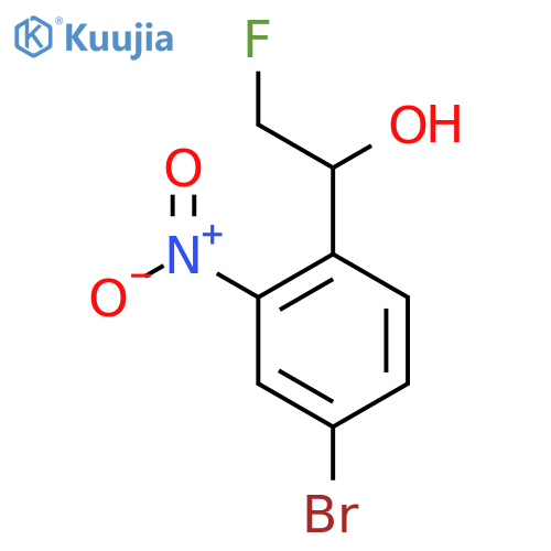 1-(4-bromo-2-nitrophenyl)-2-fluoroethan-1-ol structure