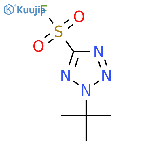 2-tert-butyl-2H-1,2,3,4-tetrazole-5-sulfonyl fluoride structure