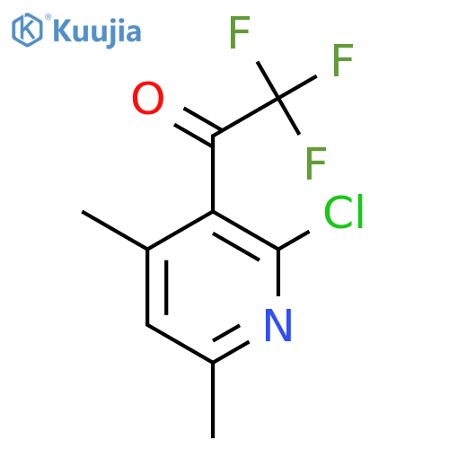 1-(2-chloro-4,6-dimethylpyridin-3-yl)-2,2,2-trifluoroethan-1-one structure