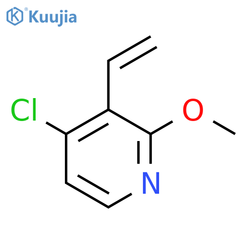 4-chloro-3-ethenyl-2-methoxypyridine structure