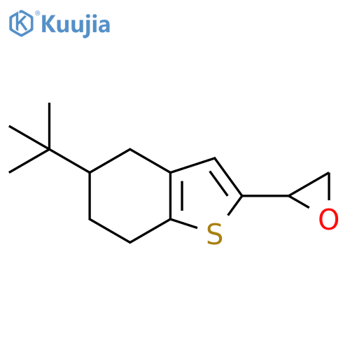 2-(5-tert-butyl-4,5,6,7-tetrahydro-1-benzothiophen-2-yl)oxirane structure
