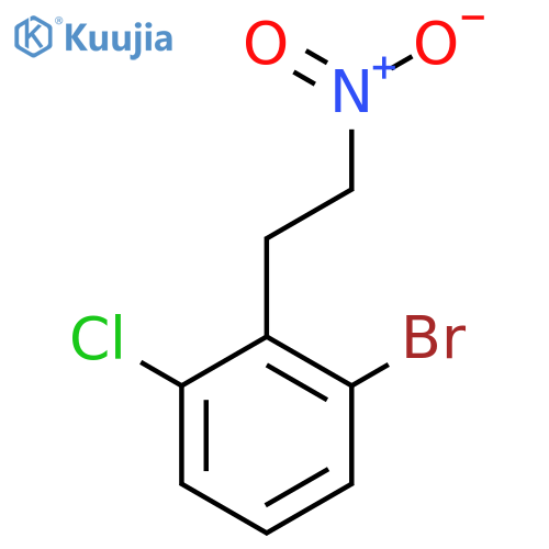 1-bromo-3-chloro-2-(2-nitroethyl)benzene structure