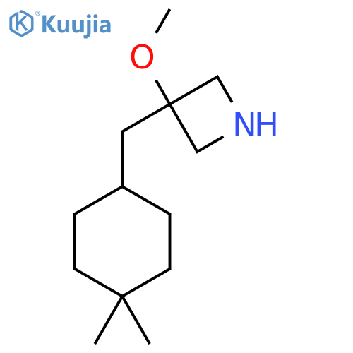 3-(4,4-dimethylcyclohexyl)methyl-3-methoxyazetidine structure
