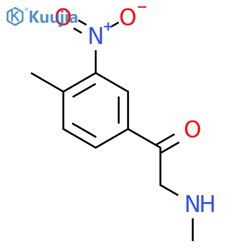 1-(4-methyl-3-nitrophenyl)-2-(methylamino)ethan-1-one structure