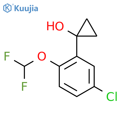 1-5-chloro-2-(difluoromethoxy)phenylcyclopropan-1-ol structure