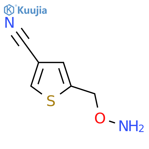 5-(aminooxy)methylthiophene-3-carbonitrile structure