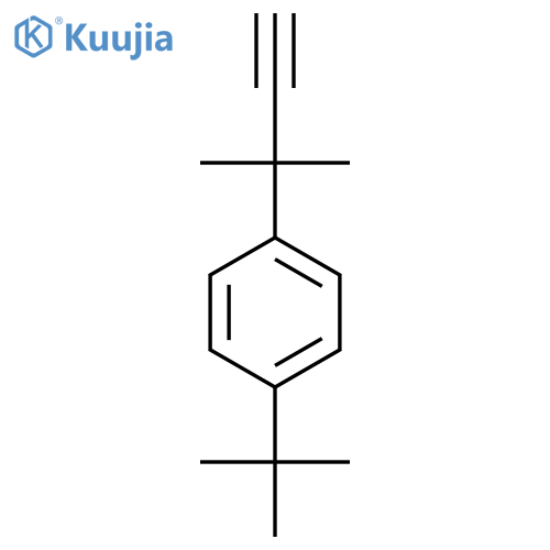 1-tert-butyl-4-(2-methylbut-3-yn-2-yl)benzene structure