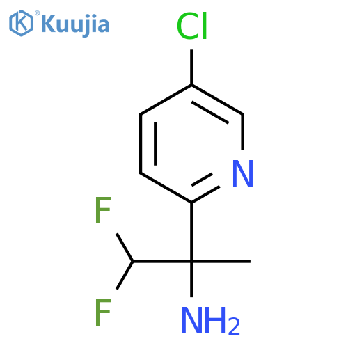 2-(5-Chloropyridin-2-yl)-1,1-difluoropropan-2-amine structure