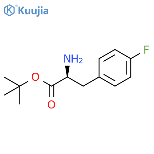tert-butyl (2S)-2-amino-3-(4-fluorophenyl)propanoate structure
