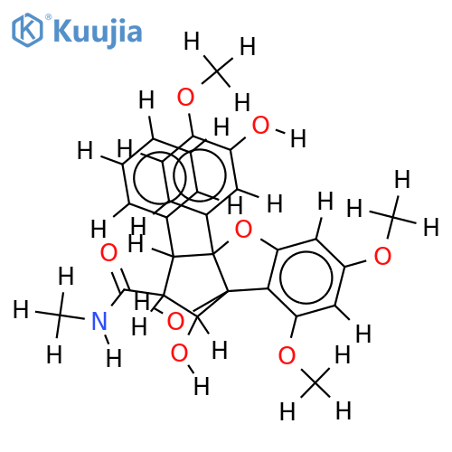 3'-hydroxy-desmethylrocaglamide structure