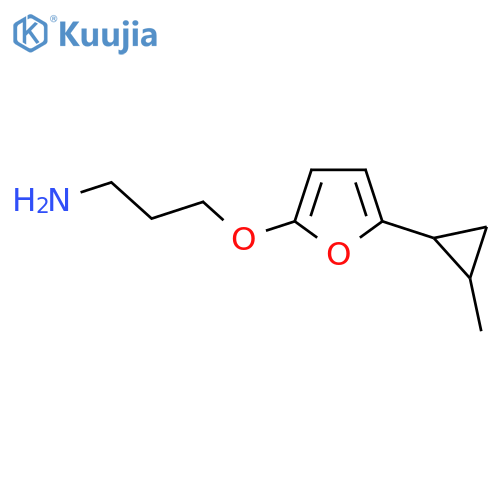 3-{5-(2-methylcyclopropyl)furan-2-yloxy}propan-1-amine structure