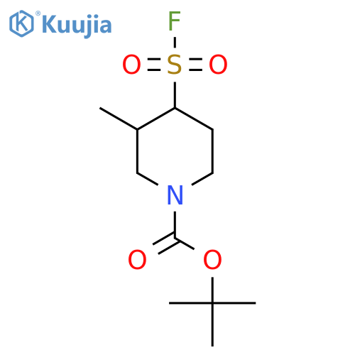 tert-butyl 4-(fluorosulfonyl)-3-methylpiperidine-1-carboxylate structure