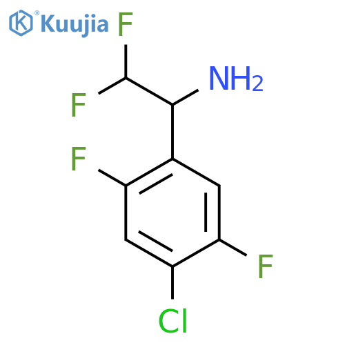 1-(4-chloro-2,5-difluorophenyl)-2,2-difluoroethan-1-amine structure