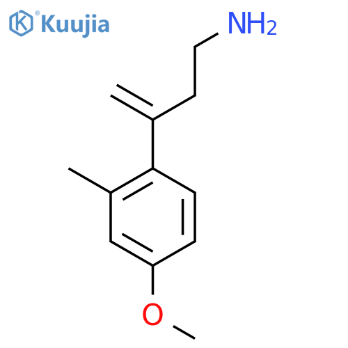 3-(4-methoxy-2-methylphenyl)but-3-en-1-amine structure