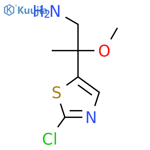 2-(2-chloro-1,3-thiazol-5-yl)-2-methoxypropan-1-amine structure