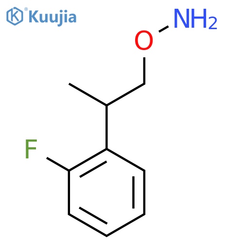 O-2-(2-fluorophenyl)propylhydroxylamine structure