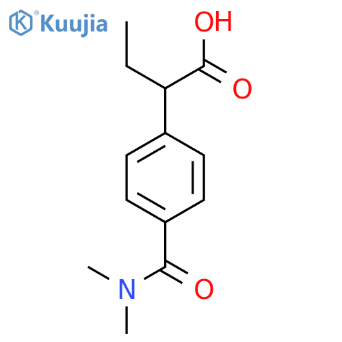 2-4-(dimethylcarbamoyl)phenylbutanoic acid structure