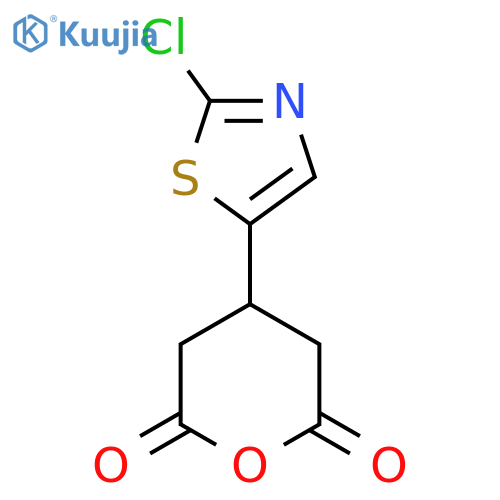 4-(2-chloro-1,3-thiazol-5-yl)oxane-2,6-dione structure