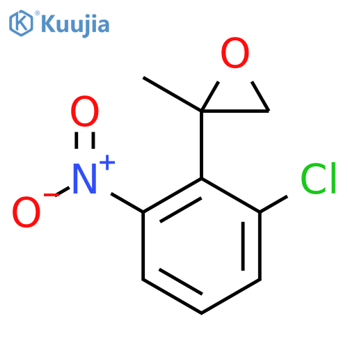 2-(2-chloro-6-nitrophenyl)-2-methyloxirane structure
