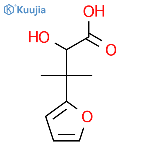 3-(furan-2-yl)-2-hydroxy-3-methylbutanoic acid structure