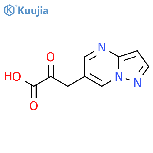 2-oxo-3-{pyrazolo1,5-apyrimidin-6-yl}propanoic acid structure
