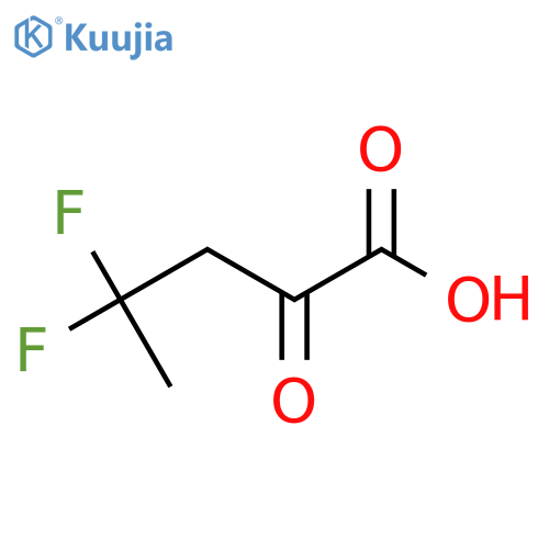 4,4-difluoro-2-oxopentanoic acid structure