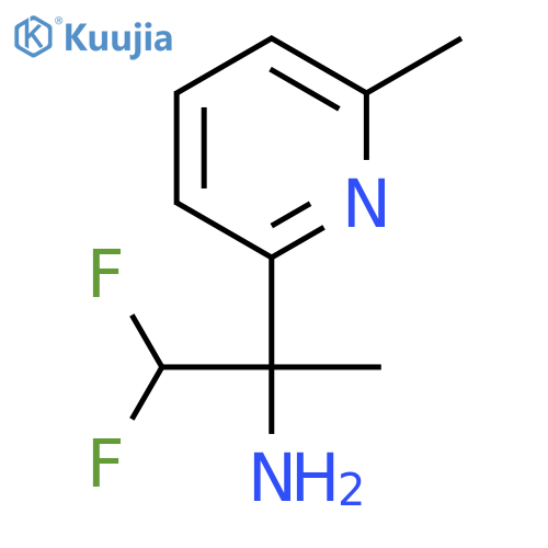 1,1-difluoro-2-(6-methylpyridin-2-yl)propan-2-amine structure