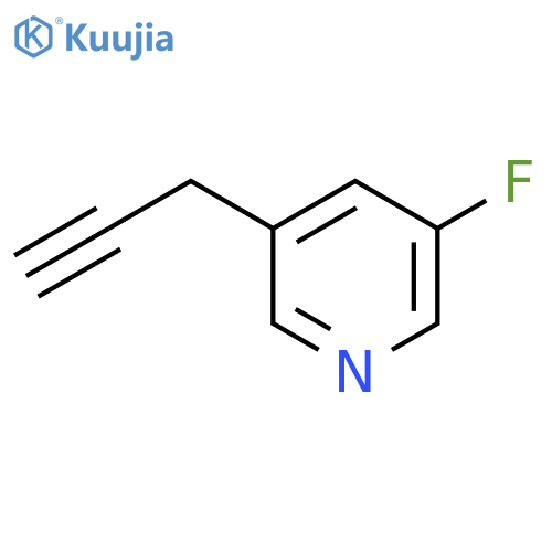 3-fluoro-5-(prop-2-yn-1-yl)pyridine structure