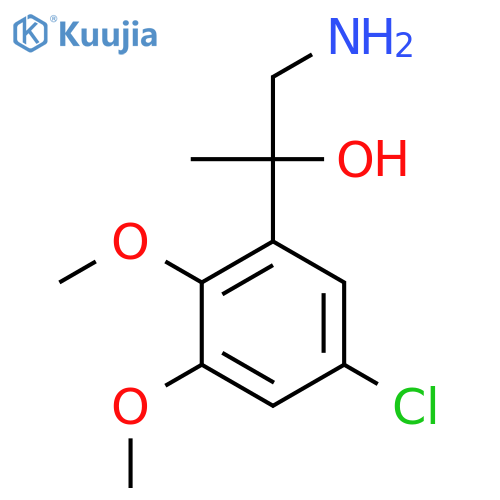 1-amino-2-(5-chloro-2,3-dimethoxyphenyl)propan-2-ol structure