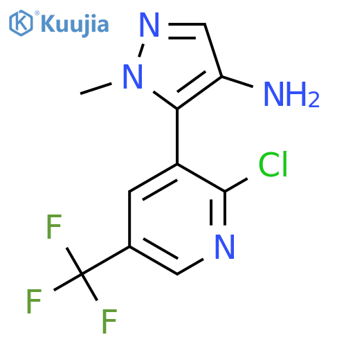5-2-chloro-5-(trifluoromethyl)pyridin-3-yl-1-methyl-1H-pyrazol-4-amine structure
