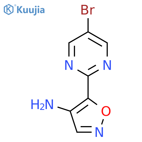 5-(5-bromopyrimidin-2-yl)-1,2-oxazol-4-amine structure