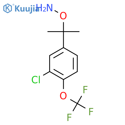 O-{2-3-chloro-4-(trifluoromethoxy)phenylpropan-2-yl}hydroxylamine structure
