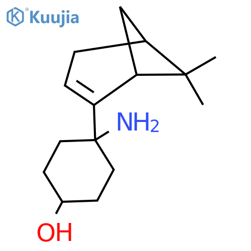4-amino-4-{6,6-dimethylbicyclo3.1.1hept-2-en-2-yl}cyclohexan-1-ol structure
