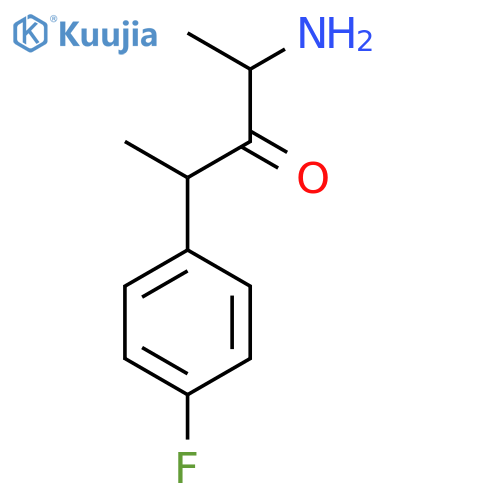 2-amino-4-(4-fluorophenyl)pentan-3-one structure