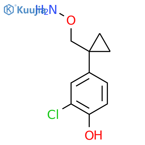 4-{1-(aminooxy)methylcyclopropyl}-2-chlorophenol structure