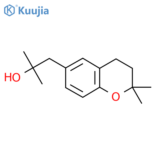 1-(2,2-dimethyl-3,4-dihydro-2H-1-benzopyran-6-yl)-2-methylpropan-2-ol structure