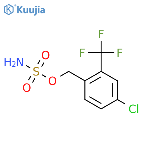 4-chloro-2-(trifluoromethyl)phenylmethyl sulfamate structure