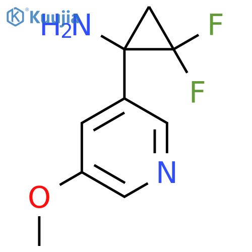 2,2-difluoro-1-(5-methoxypyridin-3-yl)cyclopropan-1-amine structure