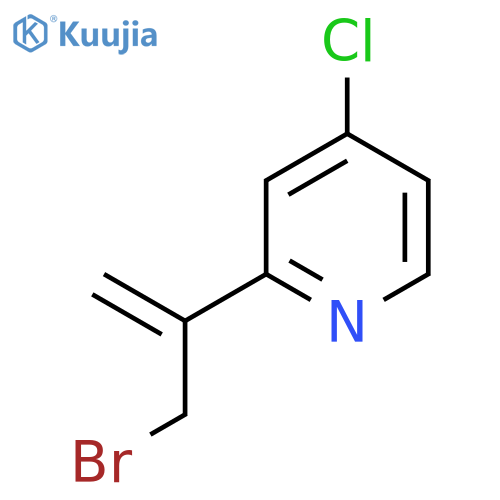 2-(3-bromoprop-1-en-2-yl)-4-chloropyridine structure
