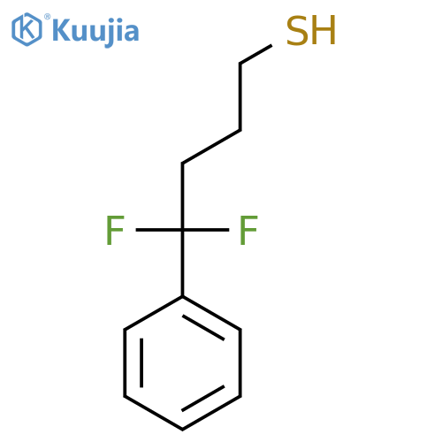 4,4-difluoro-4-phenylbutane-1-thiol structure