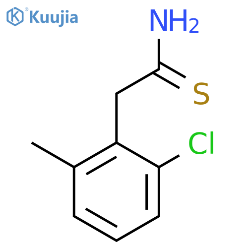 2-(2-chloro-6-methylphenyl)ethanethioamide structure