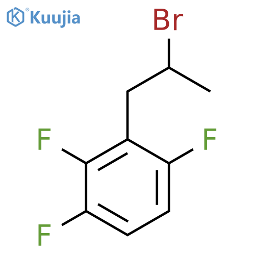 2-(2-bromopropyl)-1,3,4-trifluorobenzene structure