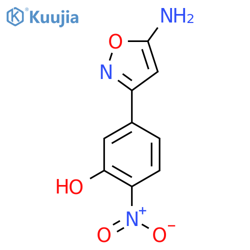 5-(5-amino-1,2-oxazol-3-yl)-2-nitrophenol structure