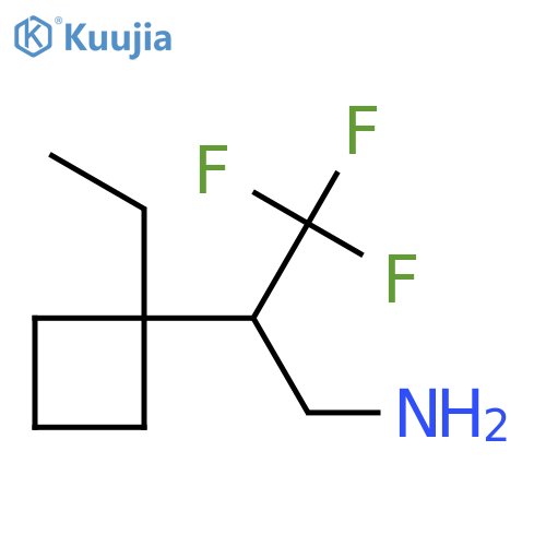 2-(1-ethylcyclobutyl)-3,3,3-trifluoropropan-1-amine structure