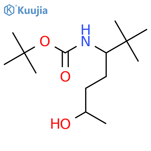 tert-butyl N-(6-hydroxy-2,2-dimethylheptan-3-yl)carbamate structure