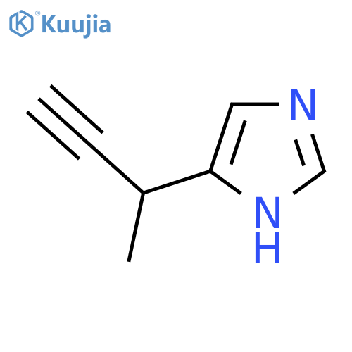 5-(but-3-yn-2-yl)-1H-imidazole structure