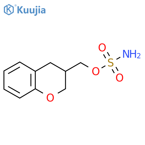 (3,4-dihydro-2H-1-benzopyran-3-yl)methyl sulfamate structure