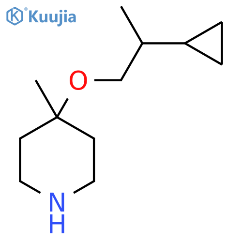 4-(2-cyclopropylpropoxy)-4-methylpiperidine structure