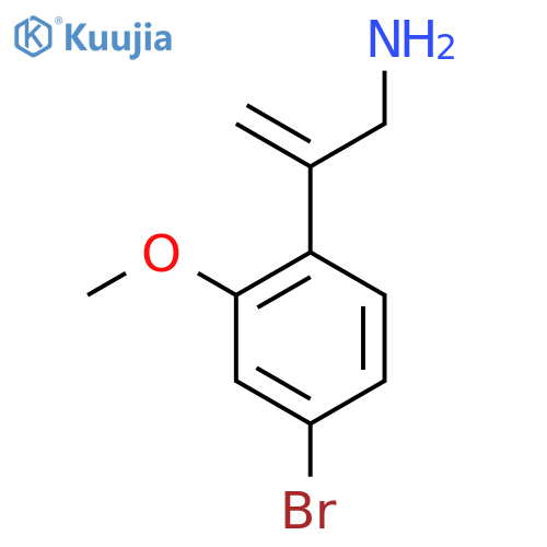 2-(4-bromo-2-methoxyphenyl)prop-2-en-1-amine structure